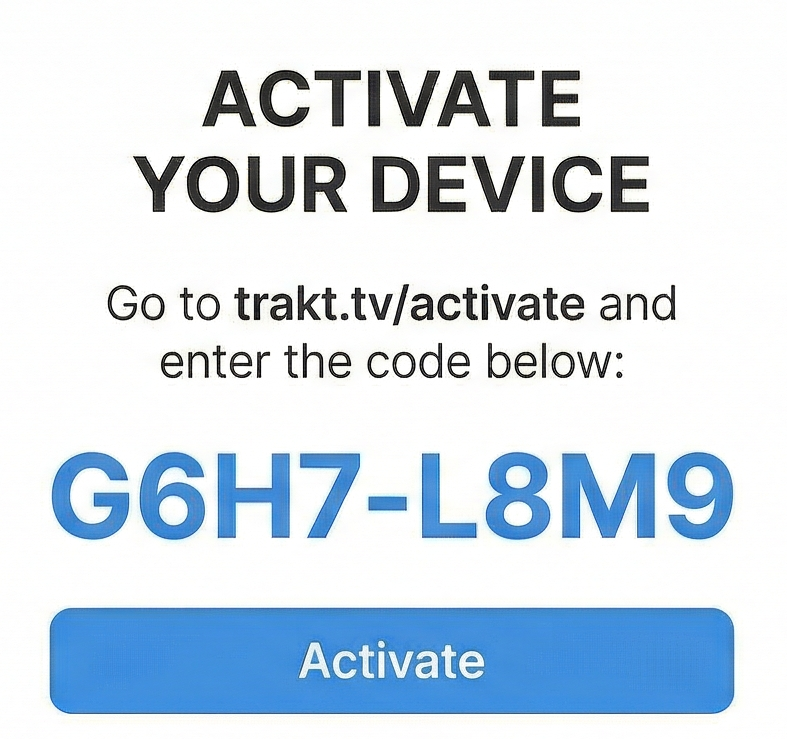 trakt tv activate