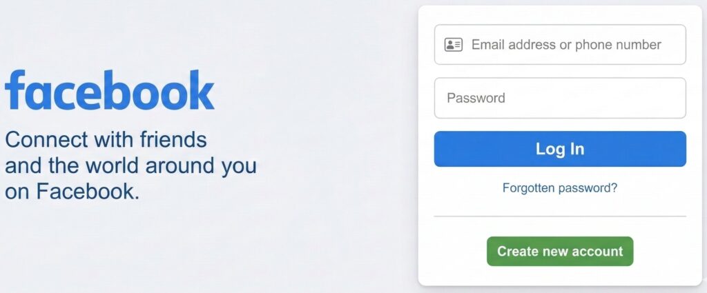 facebook login